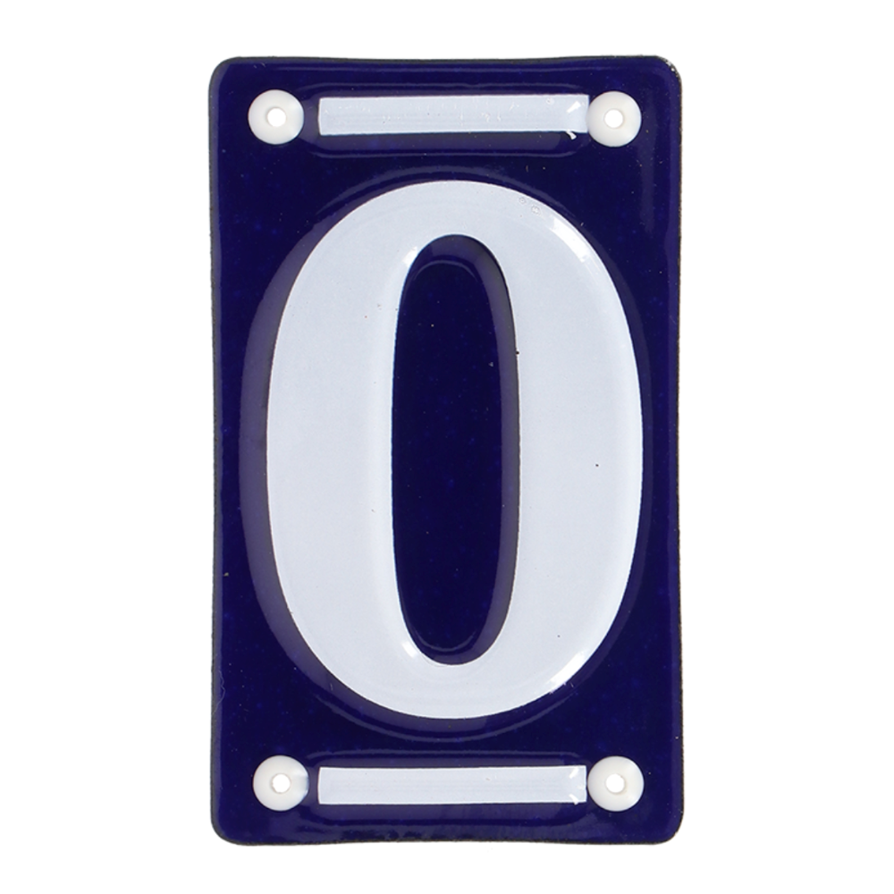 ESSCHERT DESIGN Enamel House Number - '0'