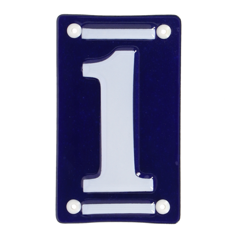 ESSCHERT DESIGN Enamel House Number - '1'