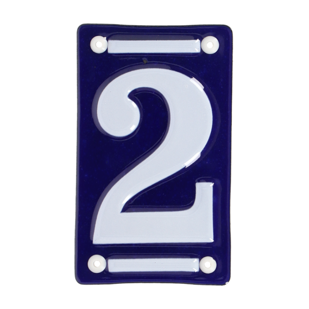 ESSCHERT DESIGN Enamel House Number - '2'