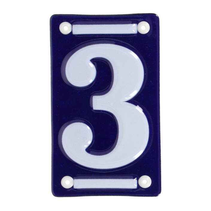 ESSCHERT DESIGN Enamel House Number - '3'