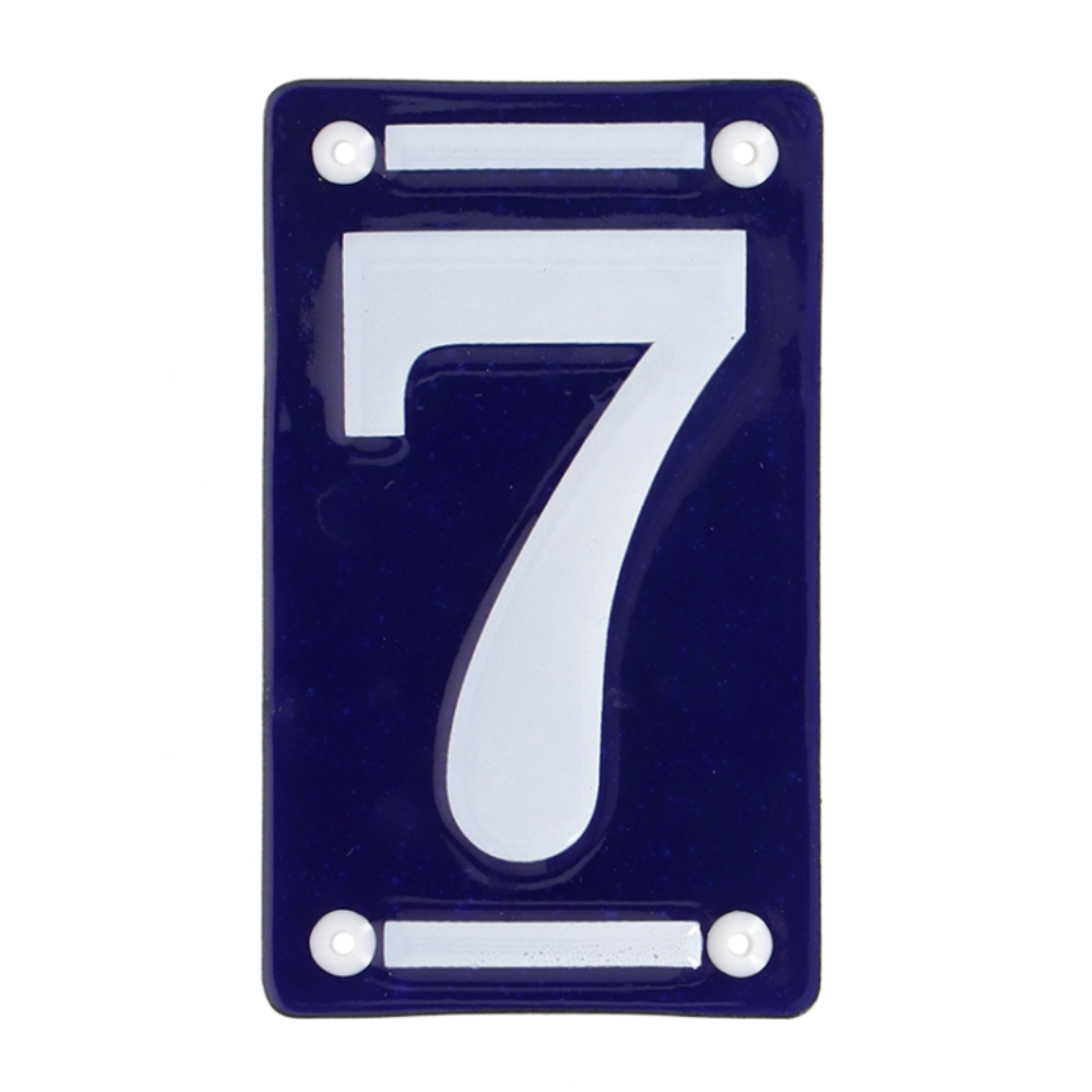 ESSCHERT DESIGN Enamel House Number - '7'