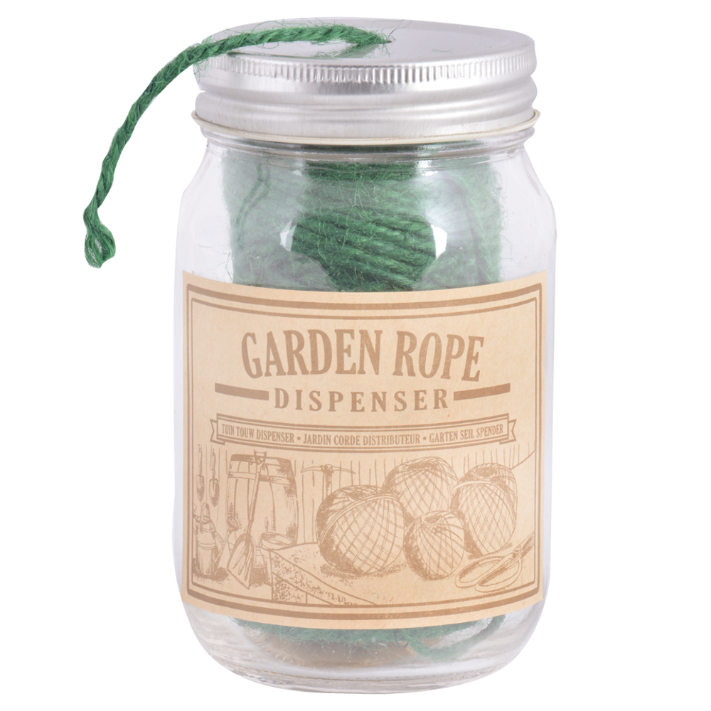 ESSCHERT DESIGN Garden Rope With Jar