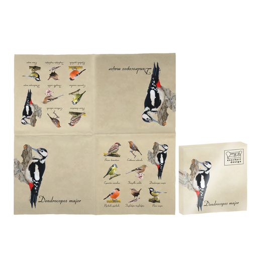 ESSCHERT DESIGN Paper Napkins Large 20pk - Birds