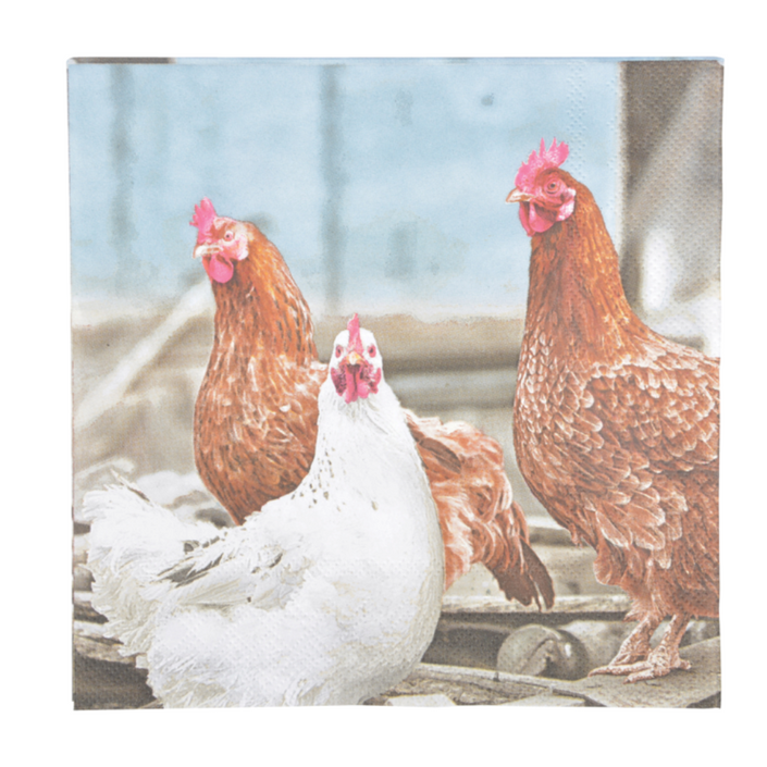 ESSCHERT DESIGN Paper Napkins 20pk - Chicken