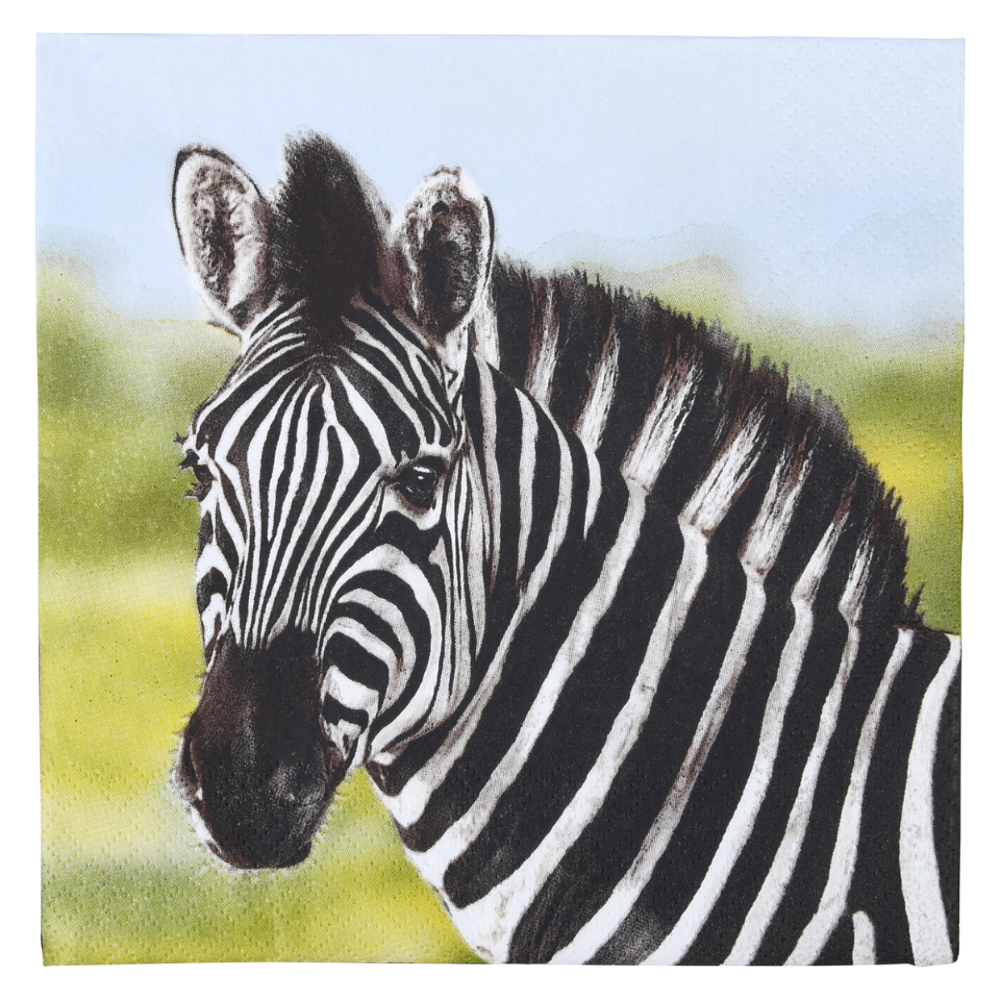 ESSCHERT DESIGN Paper Napkins 20pk - Zebra