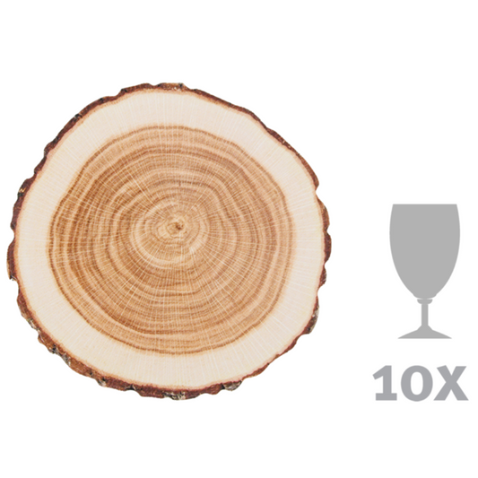 ESSCHERT DESIGN Paper Coasters 10pk - Tree