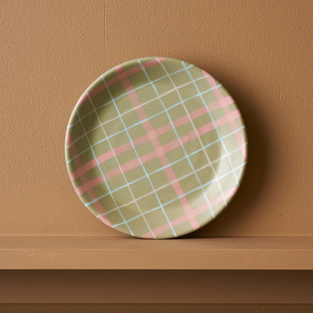 Load image into Gallery viewer, ROBERT GORDON Cat’s Pyjamas Plate – Sage &amp; Blush