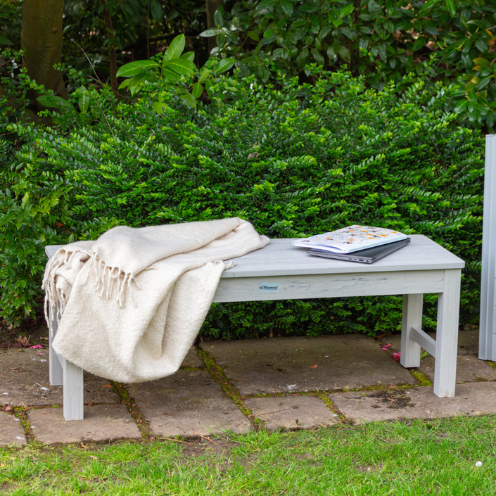 WINAWOOD 2 Seater Backless Bench Seat - 1220mm - Stone Grey