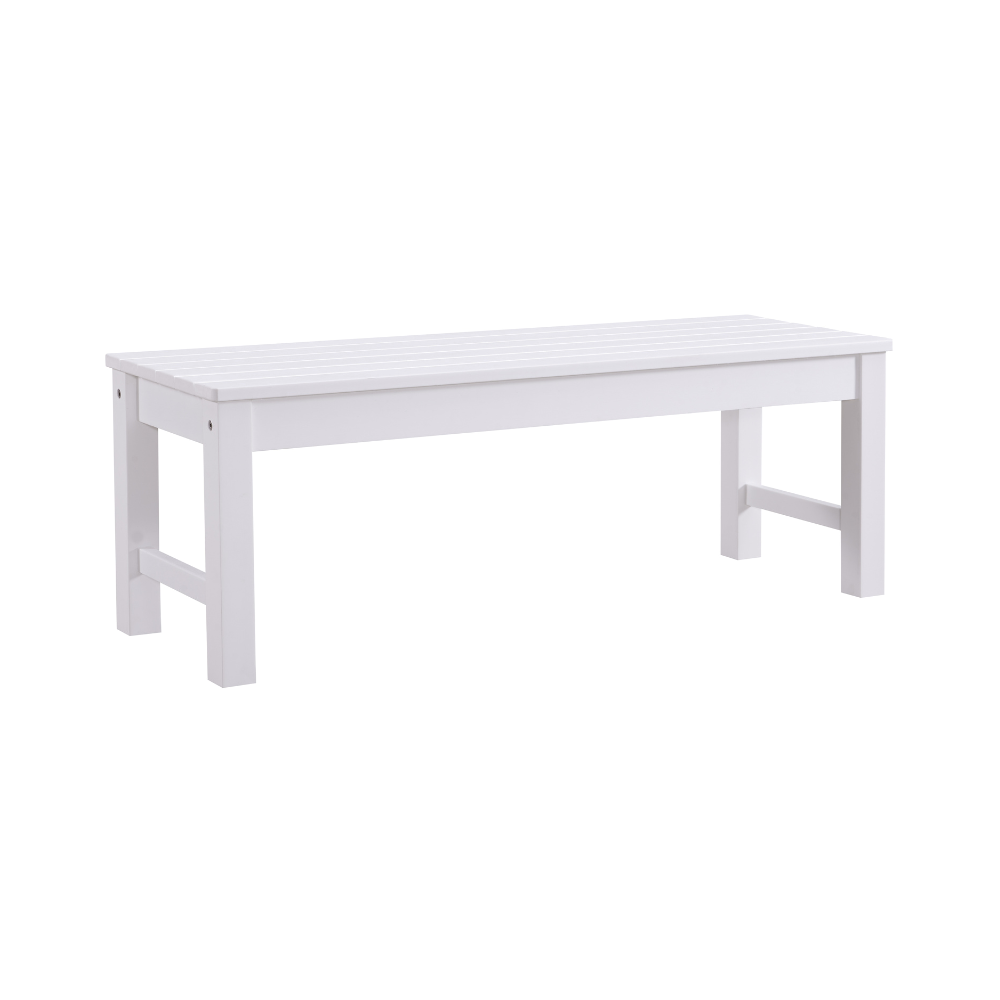 WINAWOOD 2 Seater Backless Bench Seat - 1220mm - White