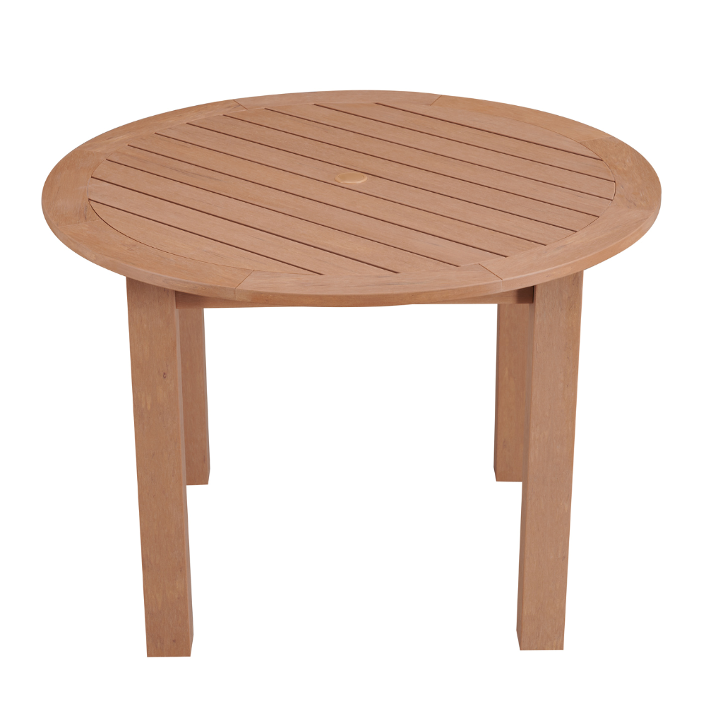 WINAWOOD Round Dining Table - 1100mm - New Teak