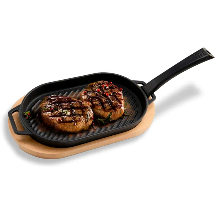 WITT Pizza Cast Iron Oval Roasting Pan