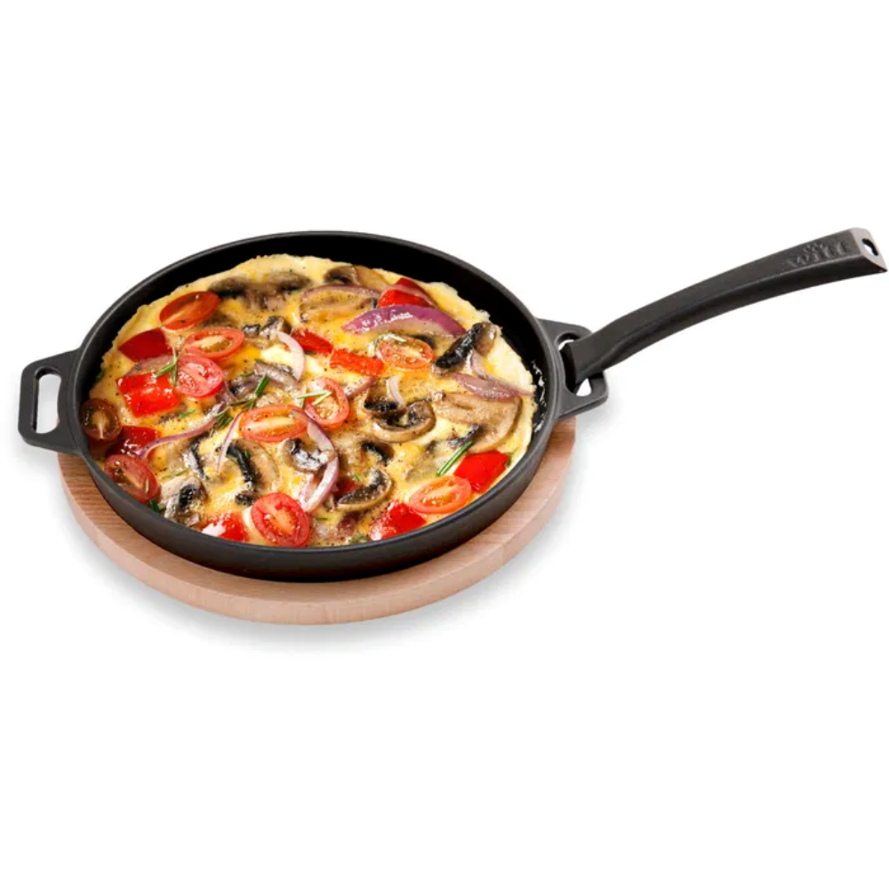 Load image into Gallery viewer, WITT Pizza Cast Iron Round Cooking Pan