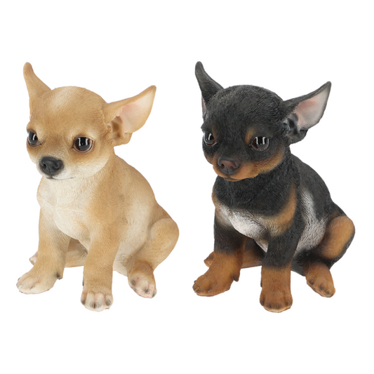 ESSCHERT DESIGN Sitting Chihuahua Statue - Set of 2