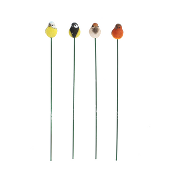 ESSCHERT DESIGN Bird Decorative Garden Stake - Set of 4