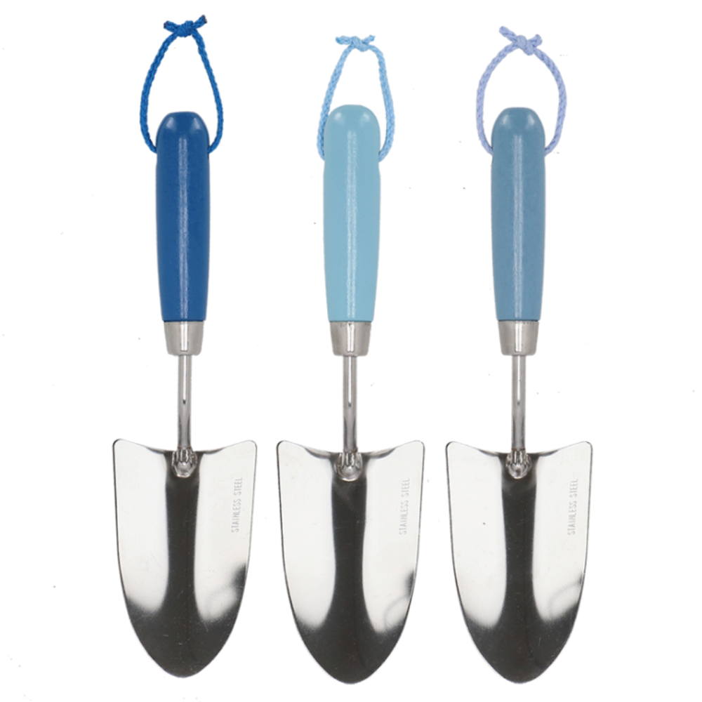 Load image into Gallery viewer, ESSCHERT DESIGN &#39;Blue Shades&#39; Stainless Steel Hand Trowel - Set of 3