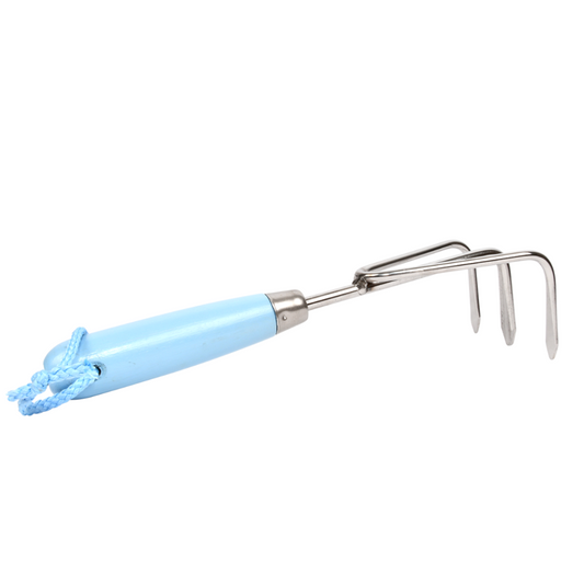 ESSCHERT DESIGN 'Blue Shades' Hand Rake / Cultivator - Set of 3