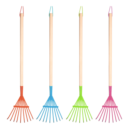 ESSCHERT DESIGN Children's Lawn Rake - Set of 4