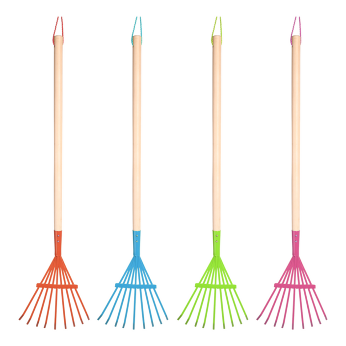 ESSCHERT DESIGN Children's Lawn Rake - Set of 4