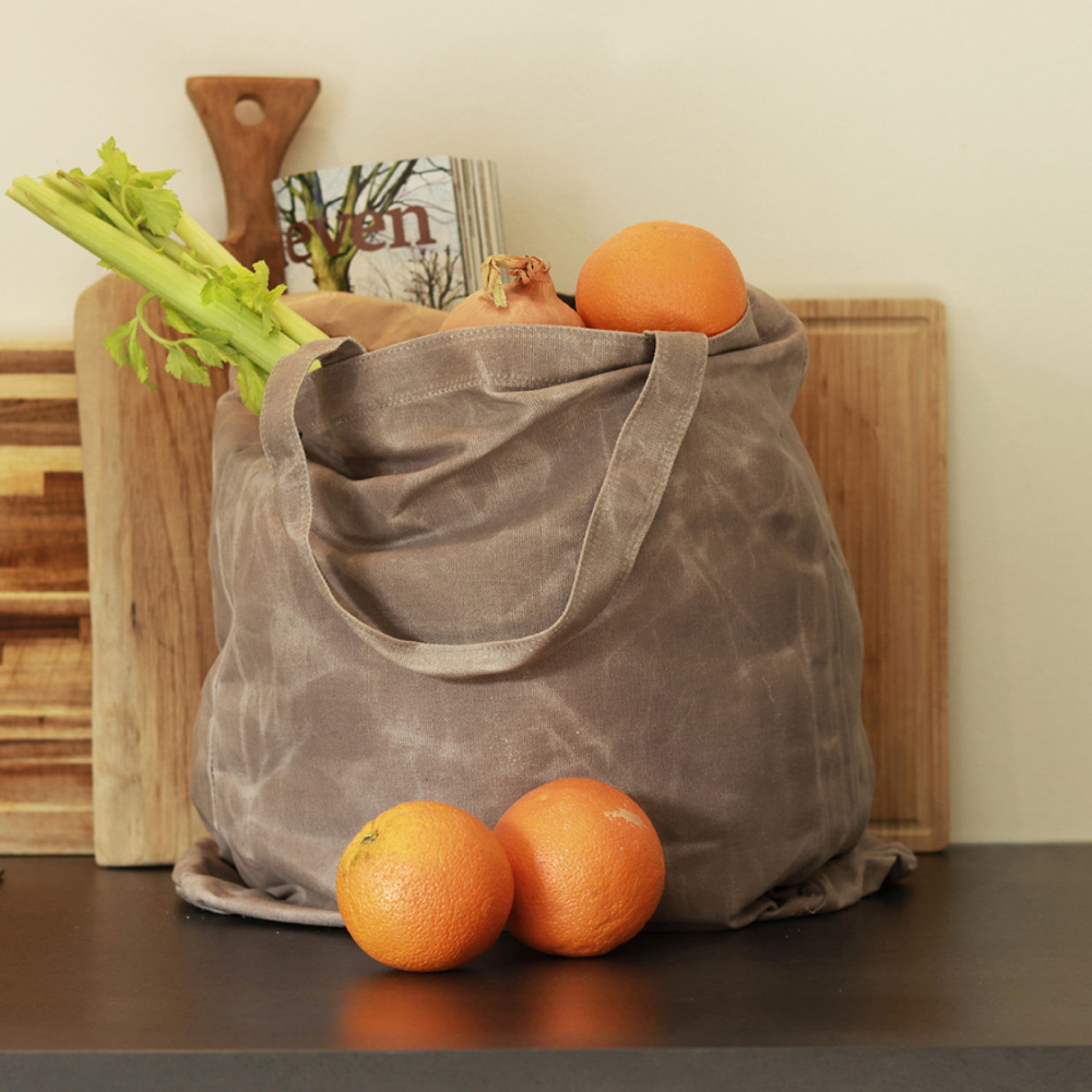 ESSCHERT DESIGN Waxed Canvas Shopping Bag Medium - Set of 3