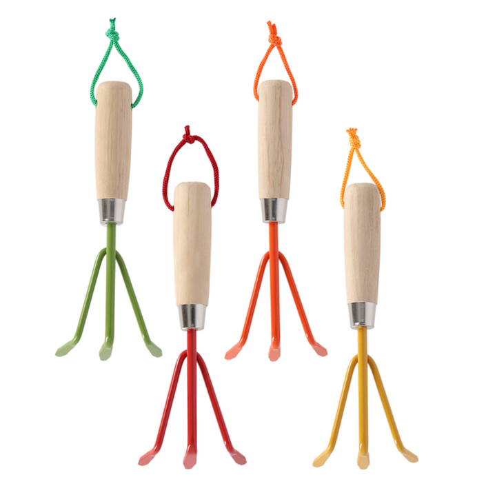 ESSCHERT DESIGN 'Nature Shades' Hand Rake - Set of 4