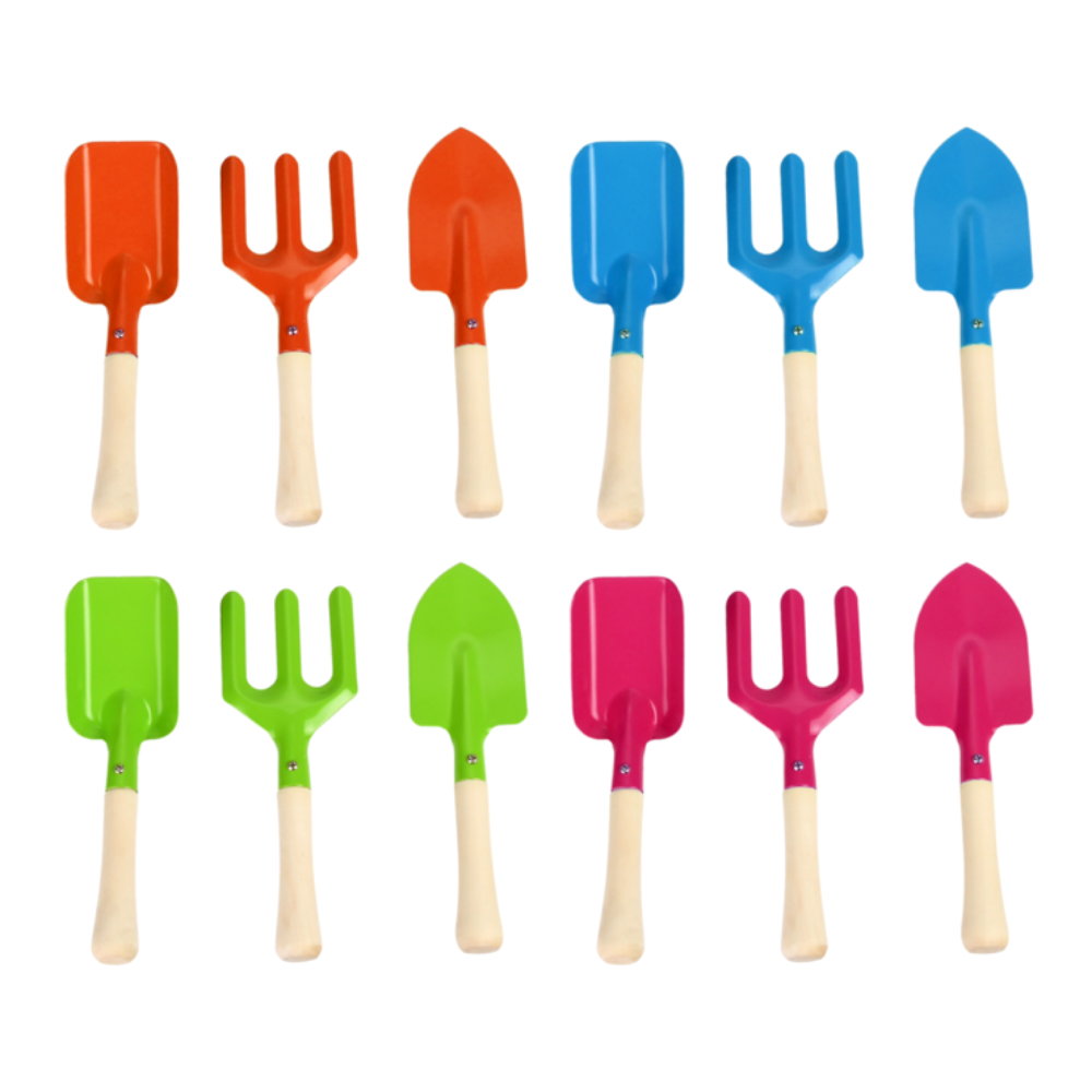 Load image into Gallery viewer, ESSCHERT DESIGN Children&#39;s Gardening 3pc Tool Kit - Set of 4