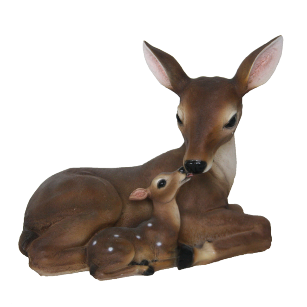 ESSCHERT DESIGN Deer w/ Fawn Statue - Small