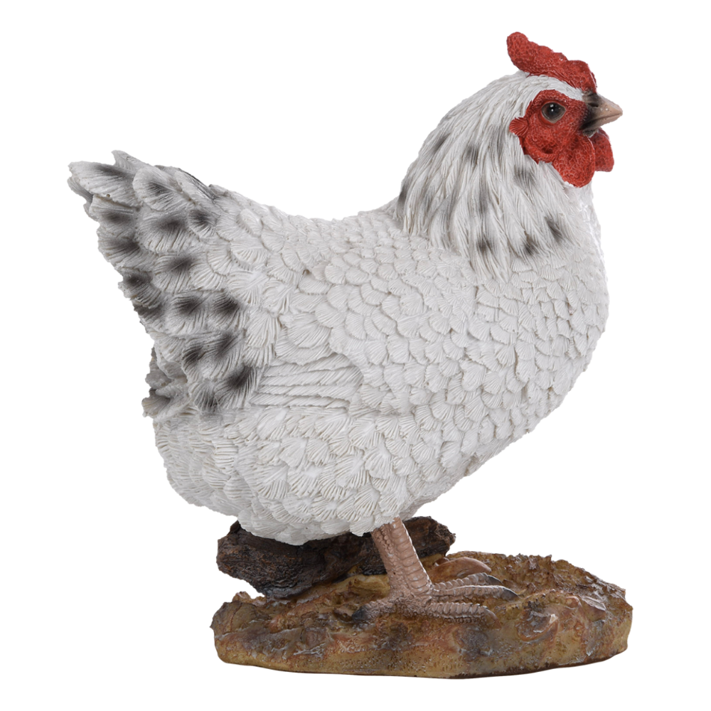Load image into Gallery viewer, ESSCHERT DESIGN Standing Hen Statue - White