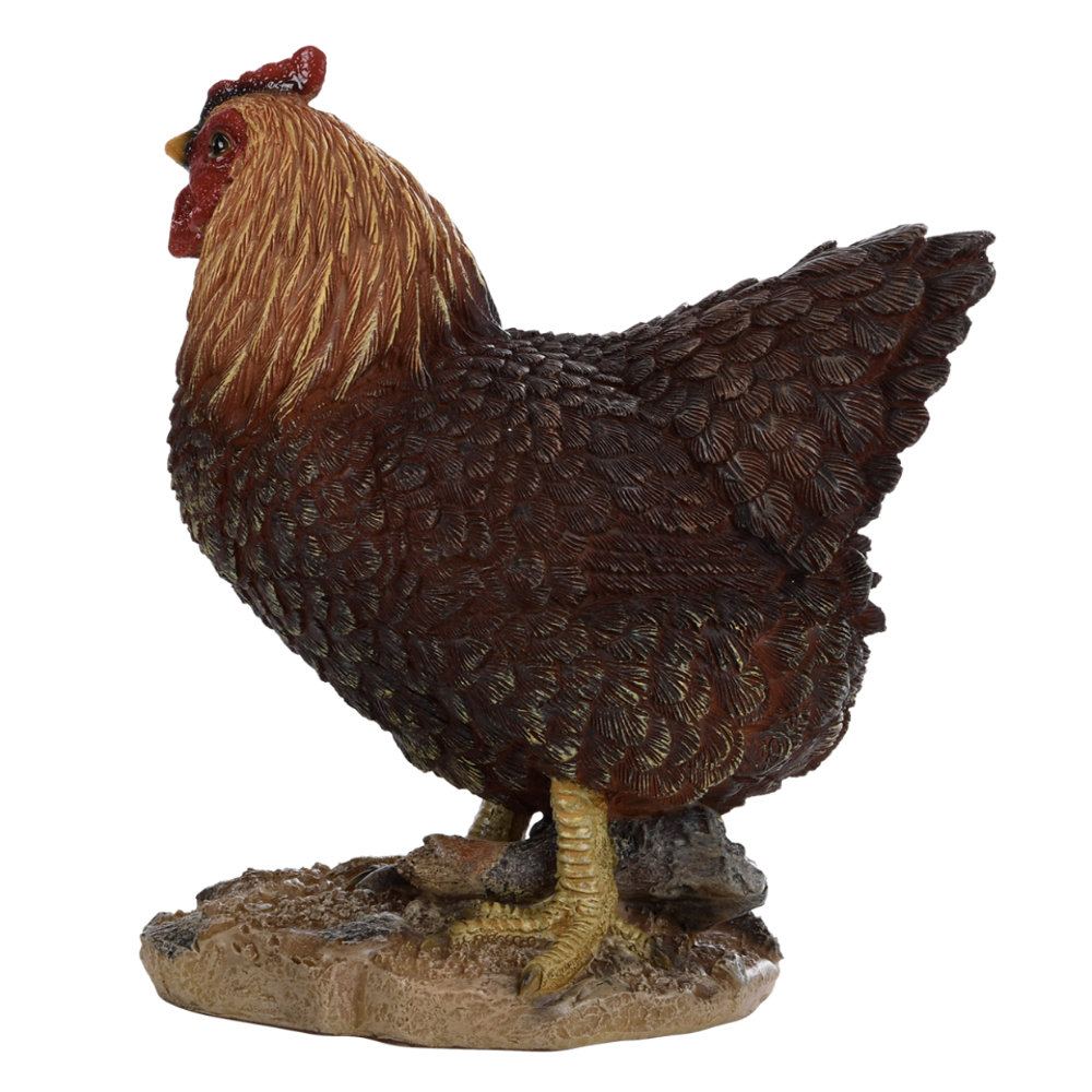 Load image into Gallery viewer, ESSCHERT DESIGN Standing Hen Statue - Brown