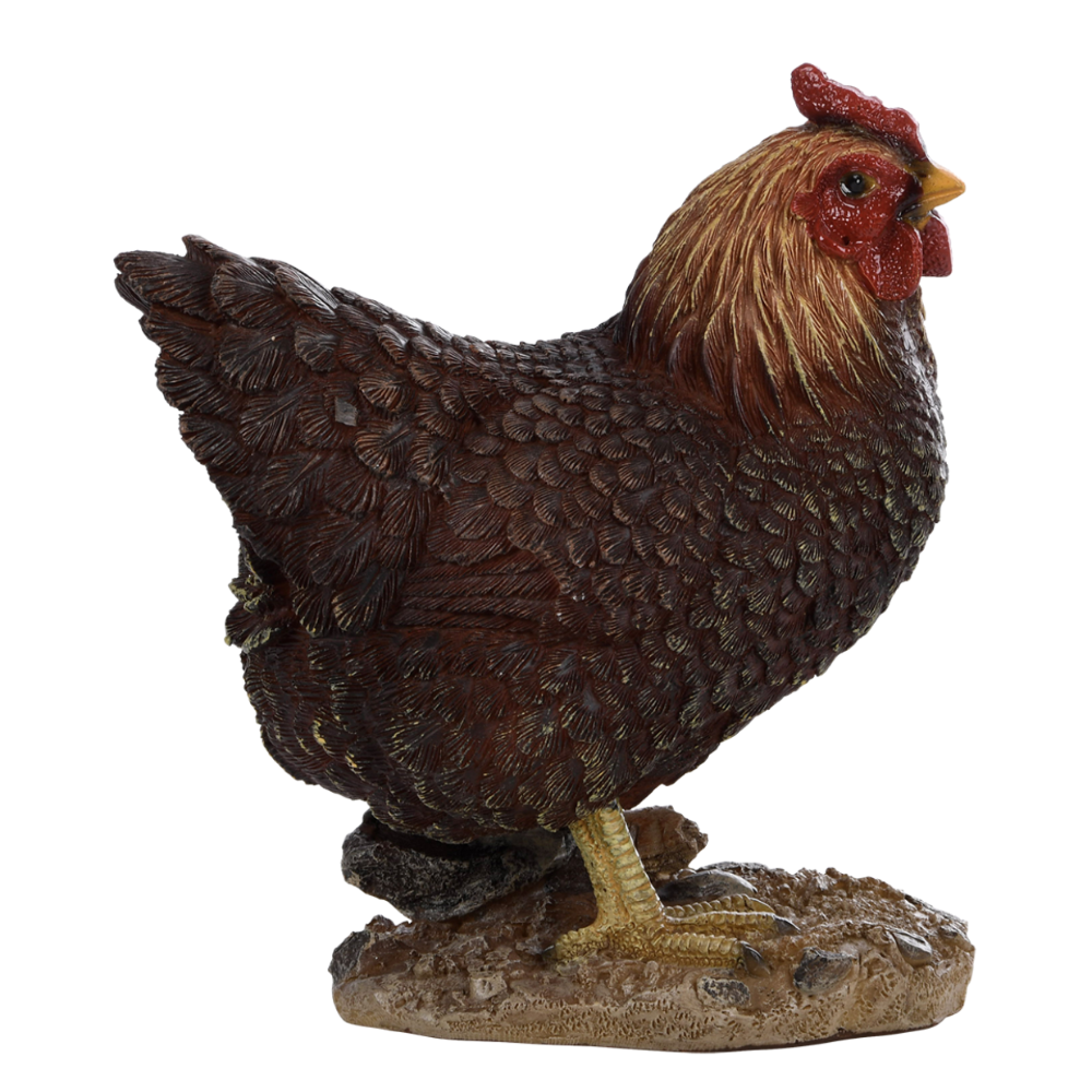 Load image into Gallery viewer, ESSCHERT DESIGN Standing Hen Statue - Brown