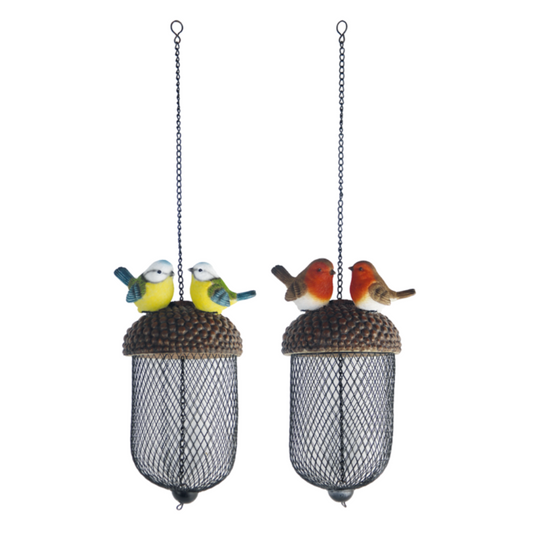 ESSCHERT DESIGN Acorn Bird Feeder - Set of 2