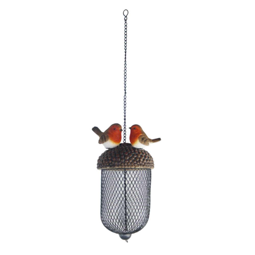 ESSCHERT DESIGN Acorn Bird Feeder - Robin