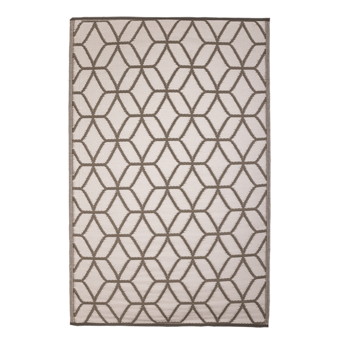 ESSCHERT DESIGN Garden Carpet - Beige + White Graphic
