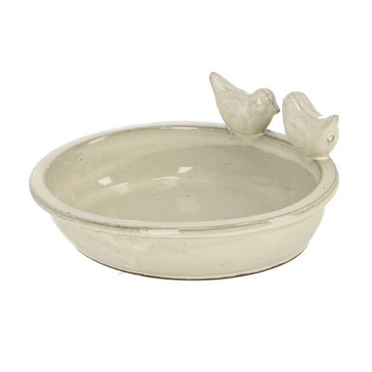 ESSCHERT DESIGN Desert Dream Birdbath - Summer White