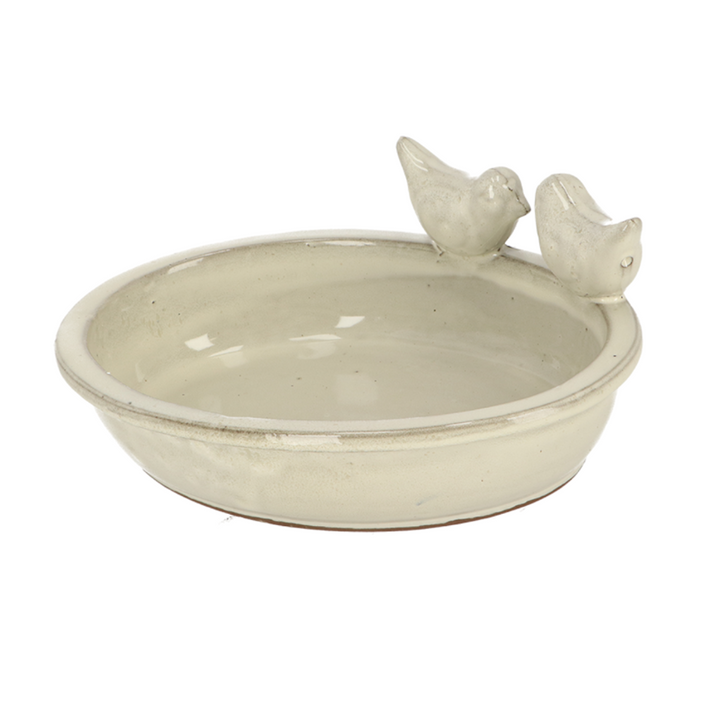 ESSCHERT DESIGN Desert Dream Birdbath - Summer White