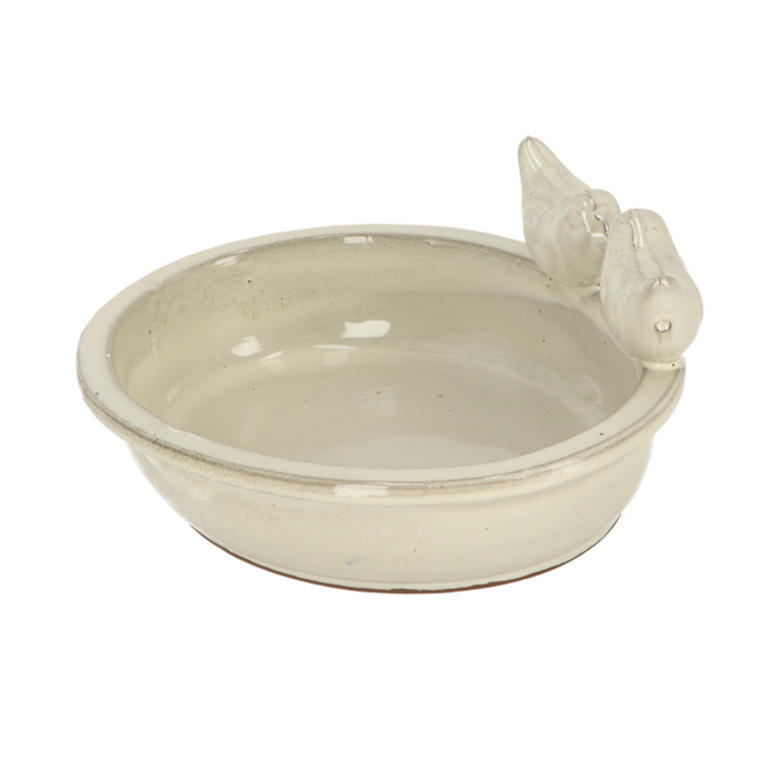 ESSCHERT DESIGN Desert Dream Birdbath - Summer White