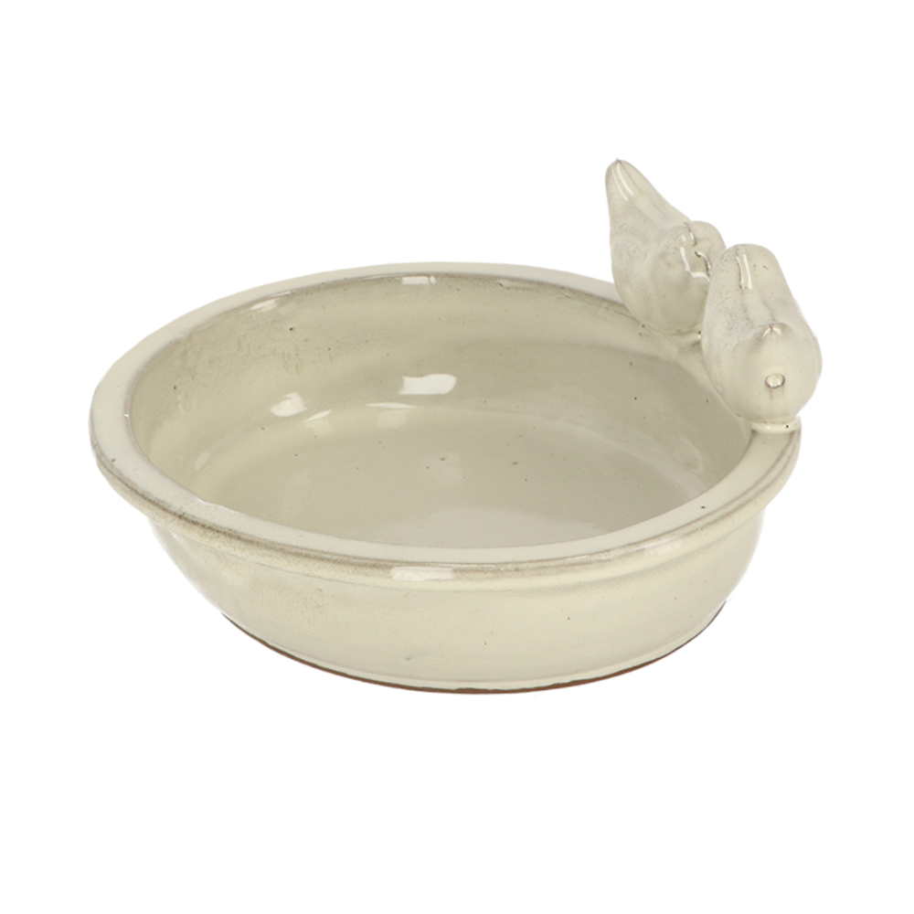 Load image into Gallery viewer, ESSCHERT DESIGN Desert Dream Birdbath - Summer White