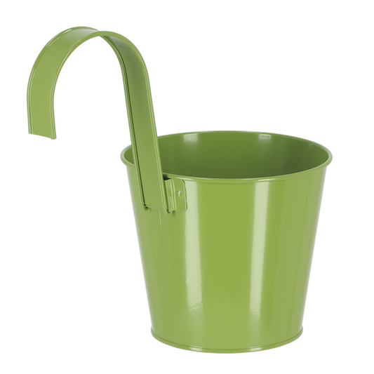 ESSCHERT DESIGN 'Nature Shades' Flowerpot & Hook - Green