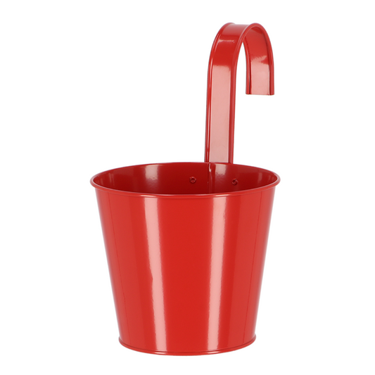 ESSCHERT DESIGN 'Nature Shades' Flowerpot & Hook - Red