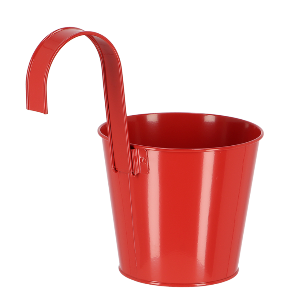 Load image into Gallery viewer, ESSCHERT DESIGN &#39;Nature Shades&#39; Flowerpot &amp; Hook - Red