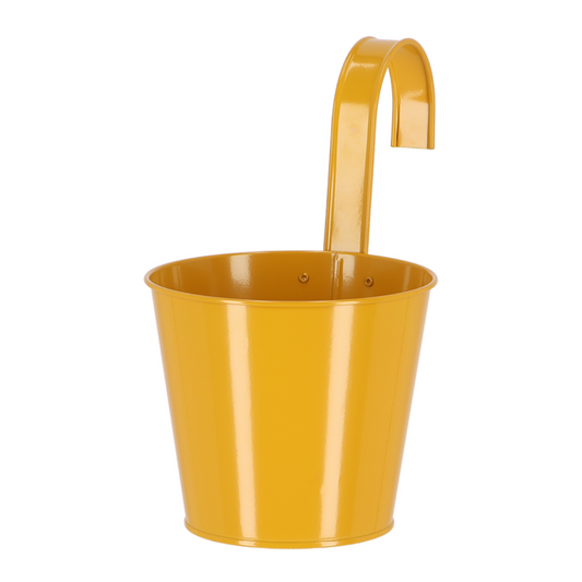 ESSCHERT DESIGN 'Nature Shades' Flowerpot & Hook - Ochre