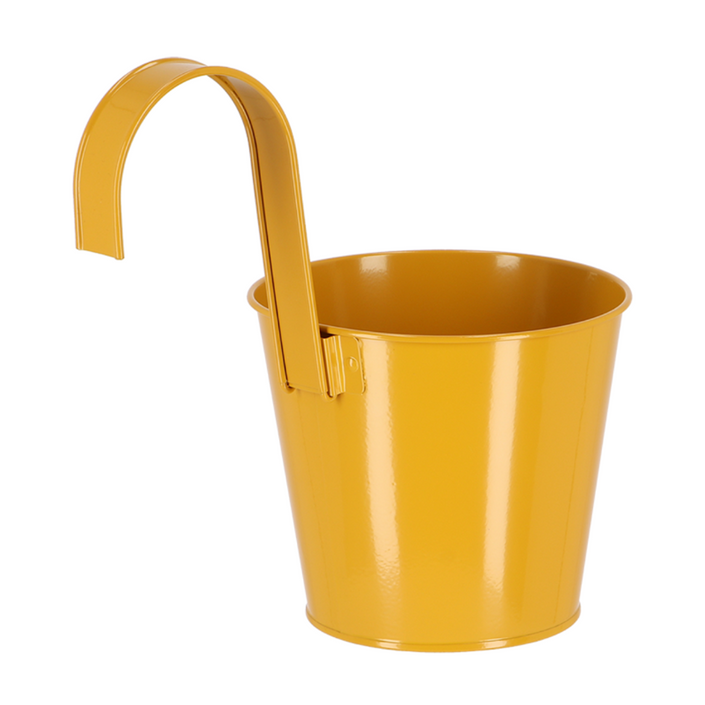 ESSCHERT DESIGN 'Nature Shades' Flowerpot & Hook - Ochre