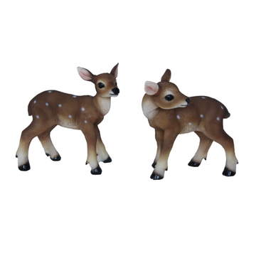 ESSCHERT DESIGN Standing Fawn Statue - Set of 2