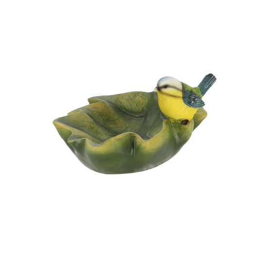 ESSCHERT DESIGN Birdbath Leaf - Blue Tit