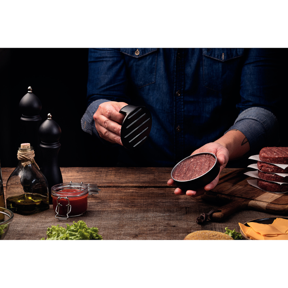 Load image into Gallery viewer, TRAMONTINA CHURRASCO Black Burger Press
