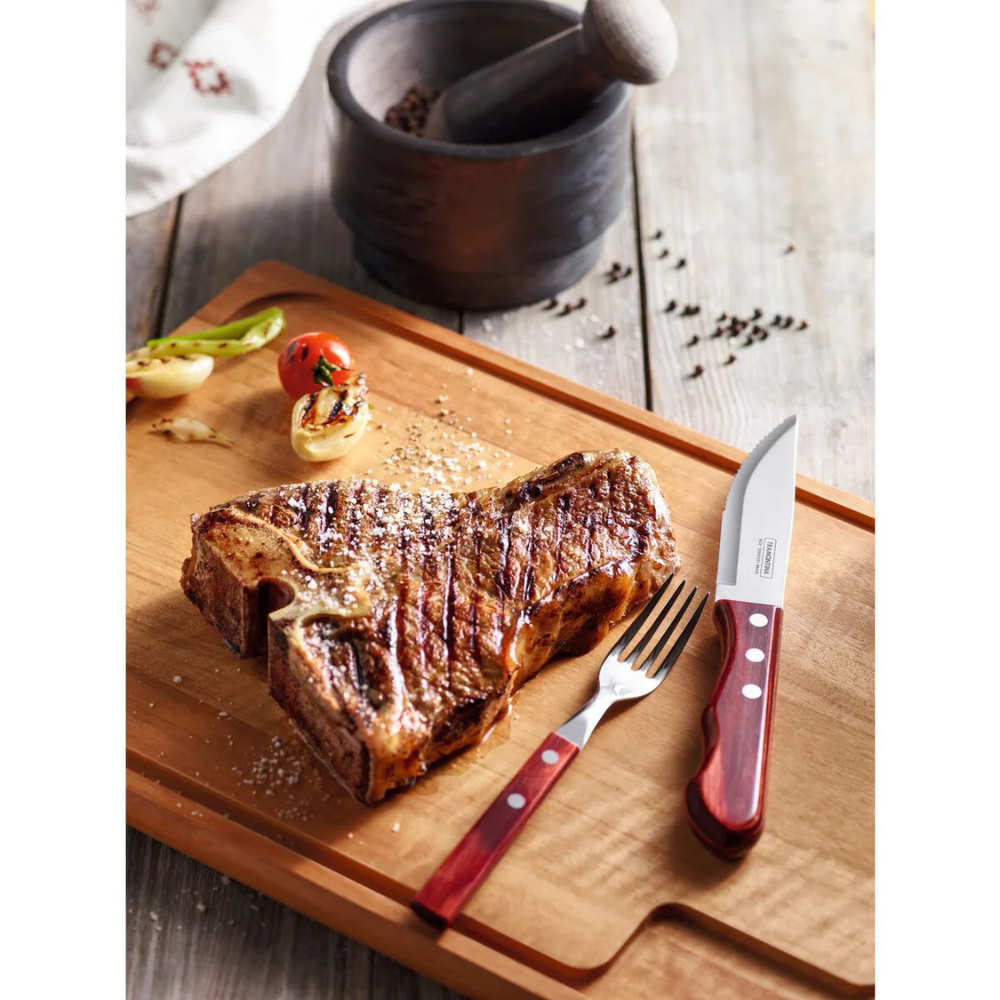 Load image into Gallery viewer, TRAMONTINA 4-Piece Jumbo Steak Kinife Set