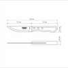 TRAMONTINA 4-Piece Jumbo Steak Kinife Set