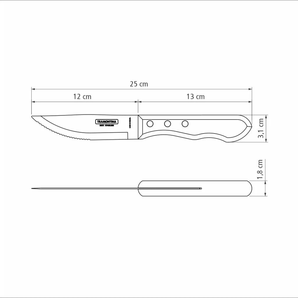 Load image into Gallery viewer, TRAMONTINA 4-Piece Jumbo Steak Kinife Set