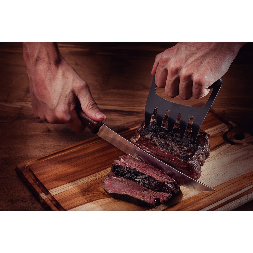 Load image into Gallery viewer, TRAMONTINA CHURRASCO Black Butcher Knife 10&quot;