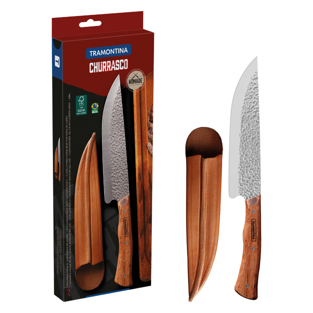 Load image into Gallery viewer, TRAMONTINA CHURRASCO Nomade Meat Knife 8&quot;