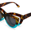 OKKIA MagMask Polarised Attachment (for Claudia Readers) - Havana and Blue